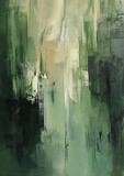 green white abstract building mysterious dense forest princess oil