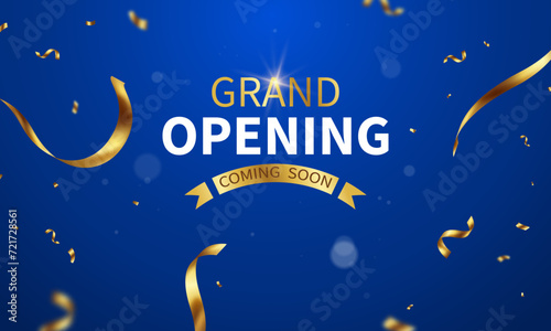 Beautiful grand opening card design background Elegant vector illustration for your business