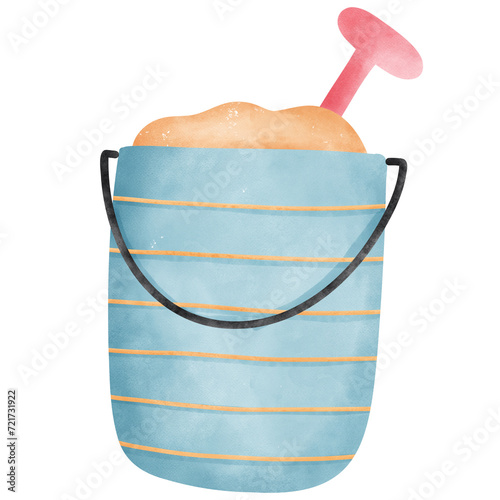 Beach Fun Essentials - Bucket and Spade Combo with Shovel for Sand Play