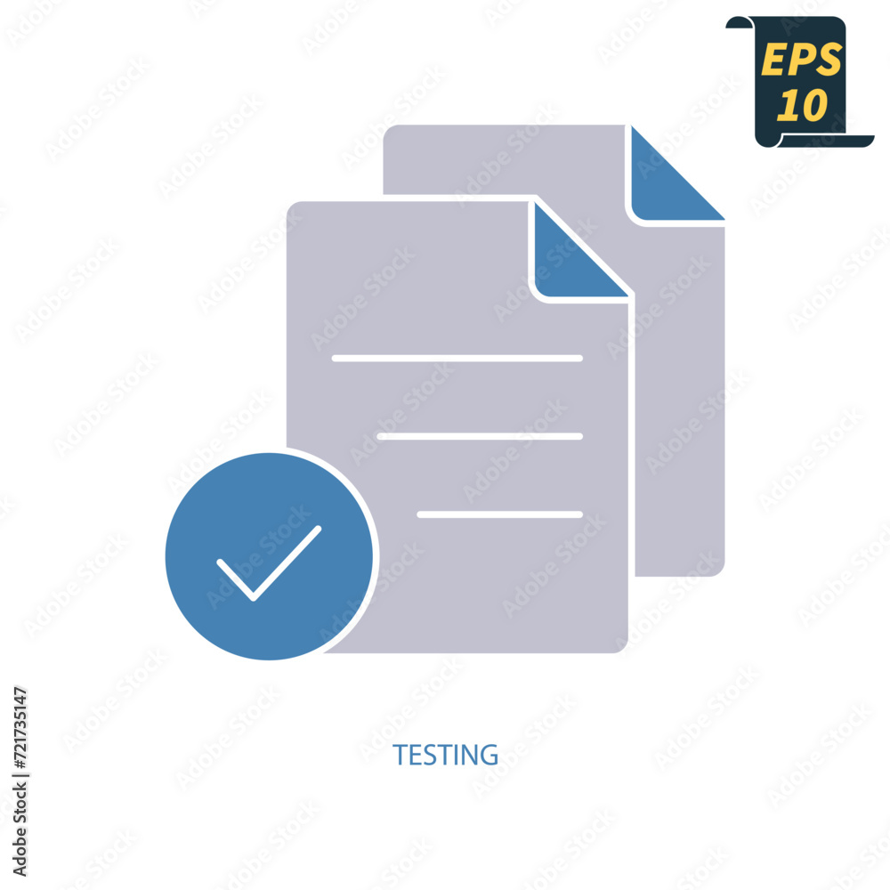 testing icons symbol vector elements for infographic web testing icons symbol vector elements for infographic web