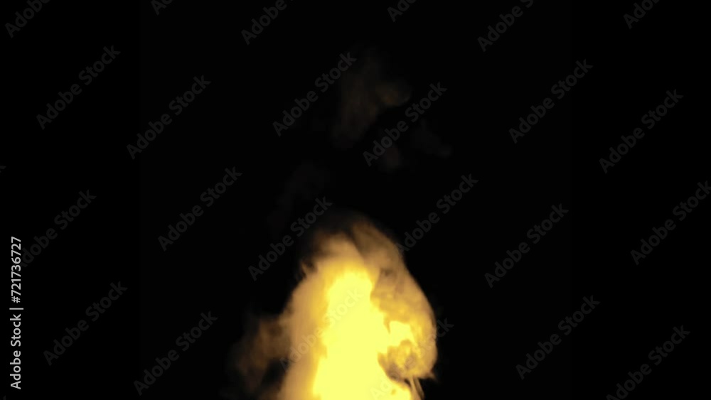 Fire effect with black background