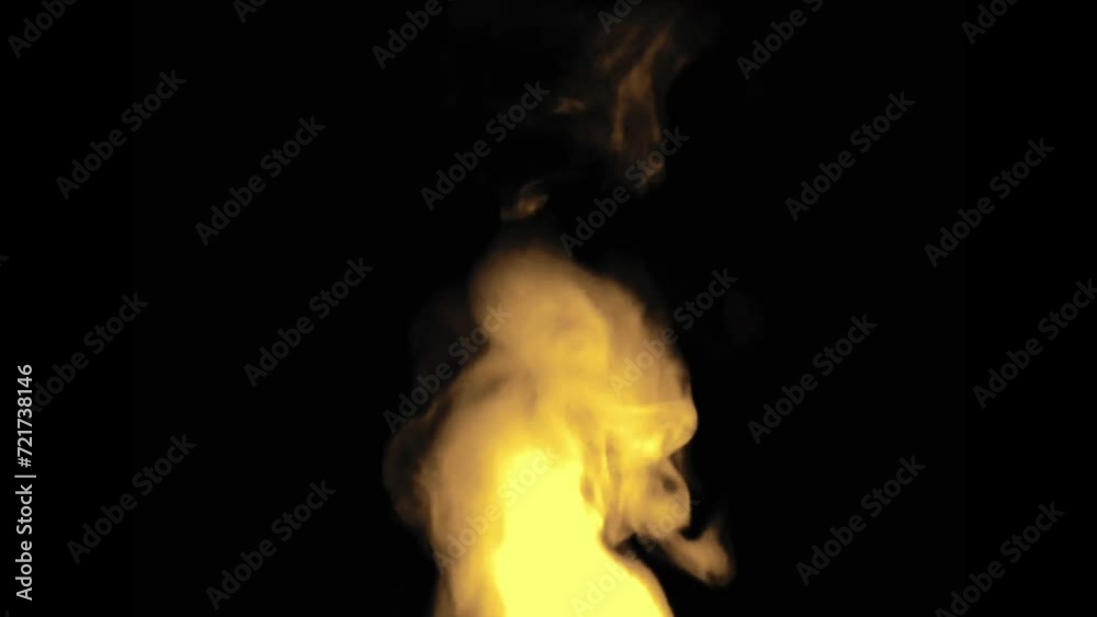 Fire effect with black background