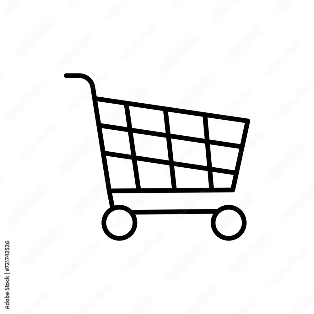 Shopping cart outline icons, minimalist vector illustration ,simple transparent graphic element .Isolated on white background Shopping cart outline icons, minimalist vector illustration ,simple transparent graphic element .Isolated on white background