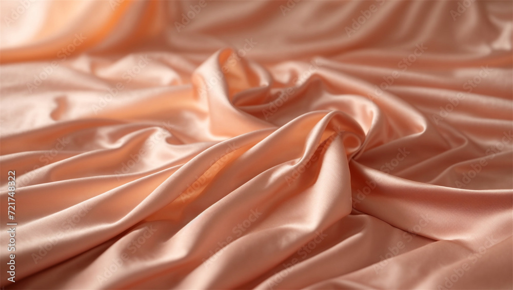Fototapeta premium peach fuzz silk background