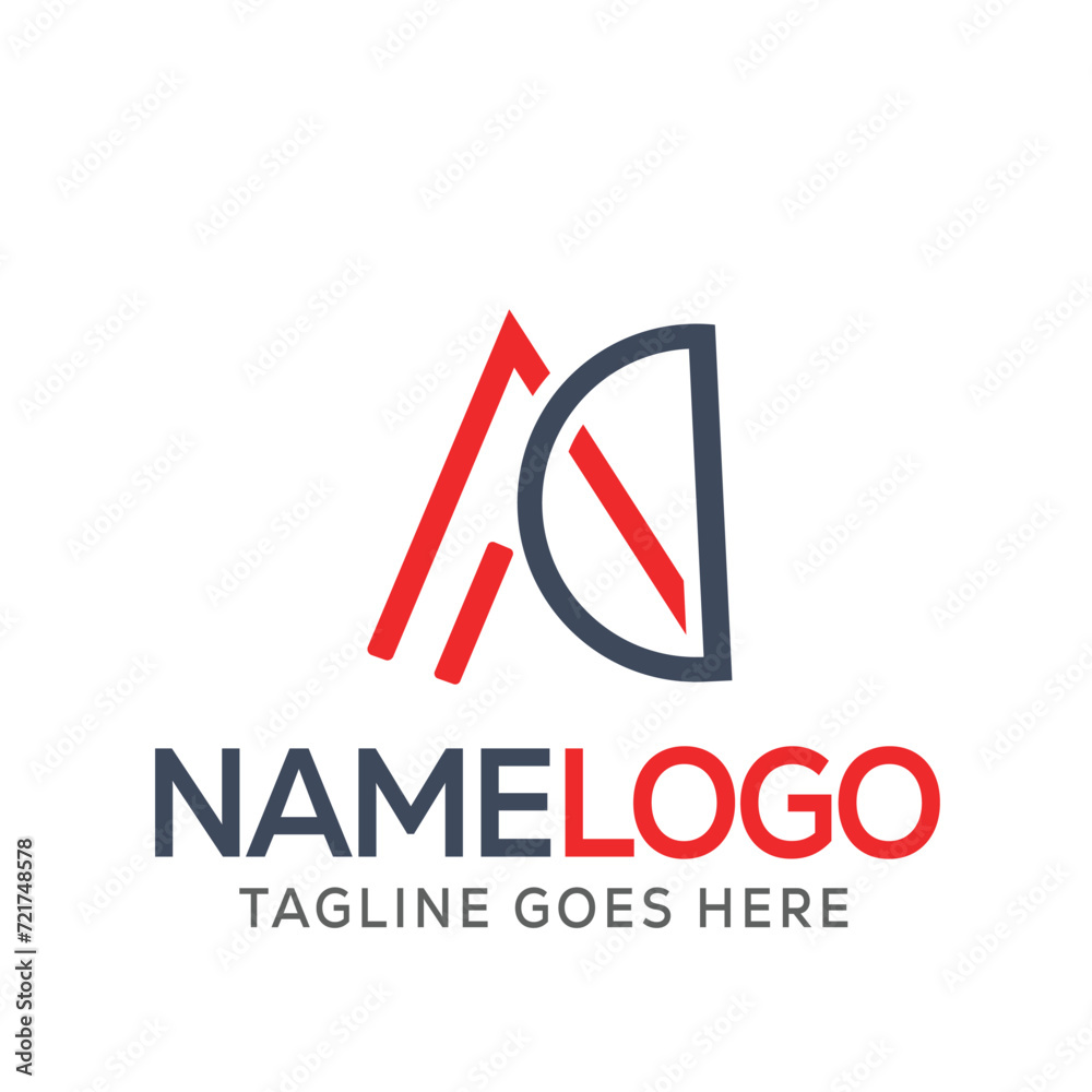 flat design ad logo design flat design ad logo design