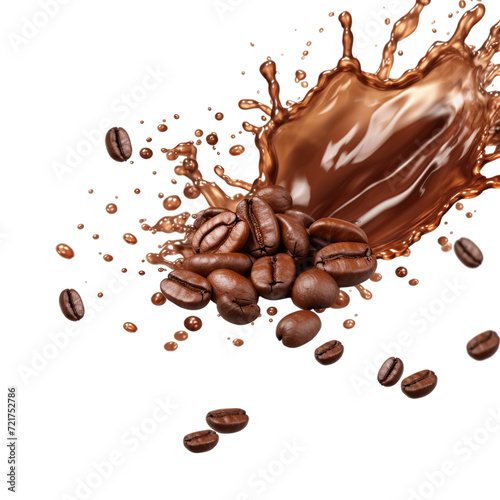 coffee beans and chocolate