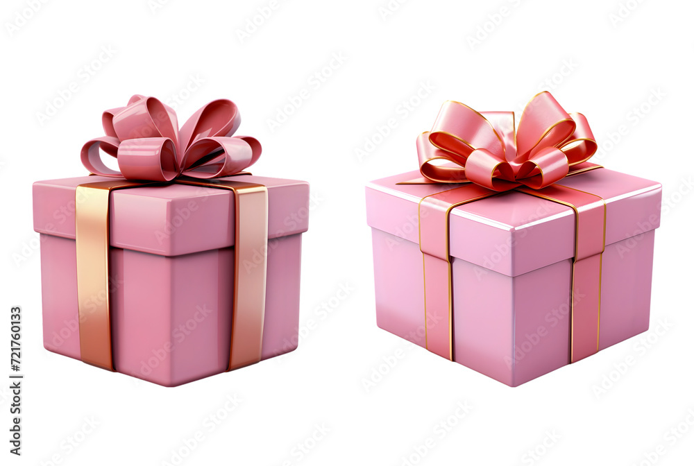 pink box with ribbon pink box with ribbon