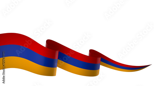 Armenia flag element design national independence day banner ribbon png
 photo