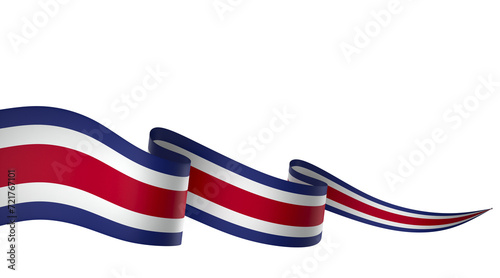 Costa Rica flag element design national independence day banner ribbon png
