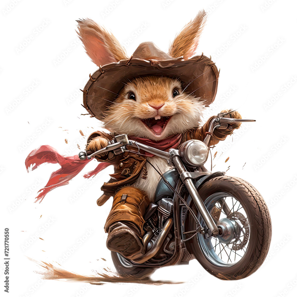 Watercolor Cowboy Bunny Clipart, Western Rabbit PNG, Bunny Cowboy ...