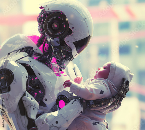 Robotic Nanny with Infant: The Future of Childcare and Robotic Empathy