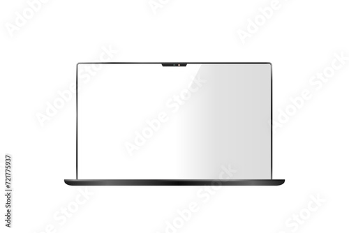 Laptop with slim frame MOCKUP 