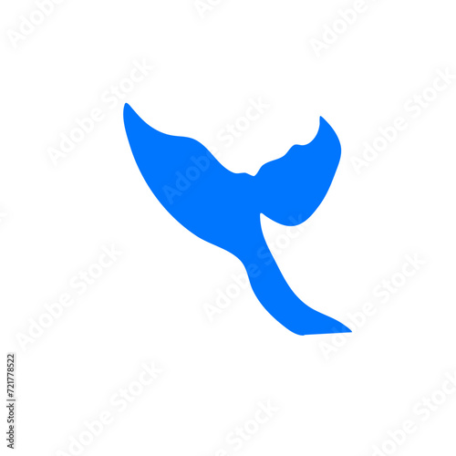 shark tail dolphin whale vector