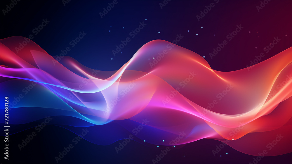  colorful wave and light abstract background with shining dots.