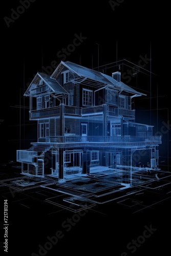House design blueprint - Generative AI
