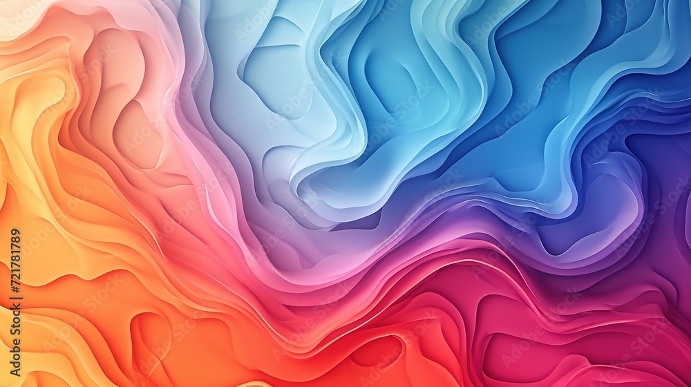 Fototapeta premium abstract wave color