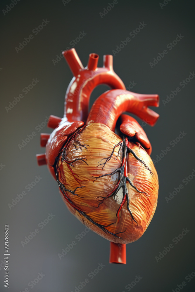 Realistic 3D Heart Model, Generative AI