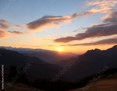 sunset in the mountains © ENMANUEL CAST