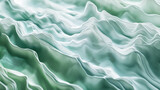 Abstract wavy texture, green and white.