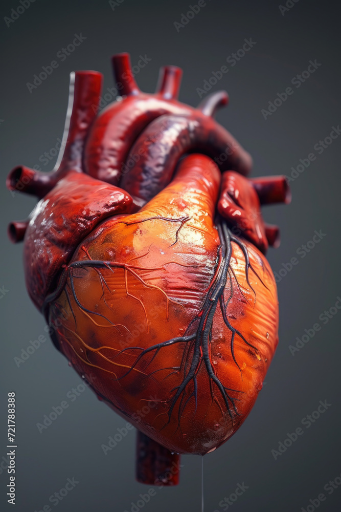Realistic 3D Heart Model, Generative AI