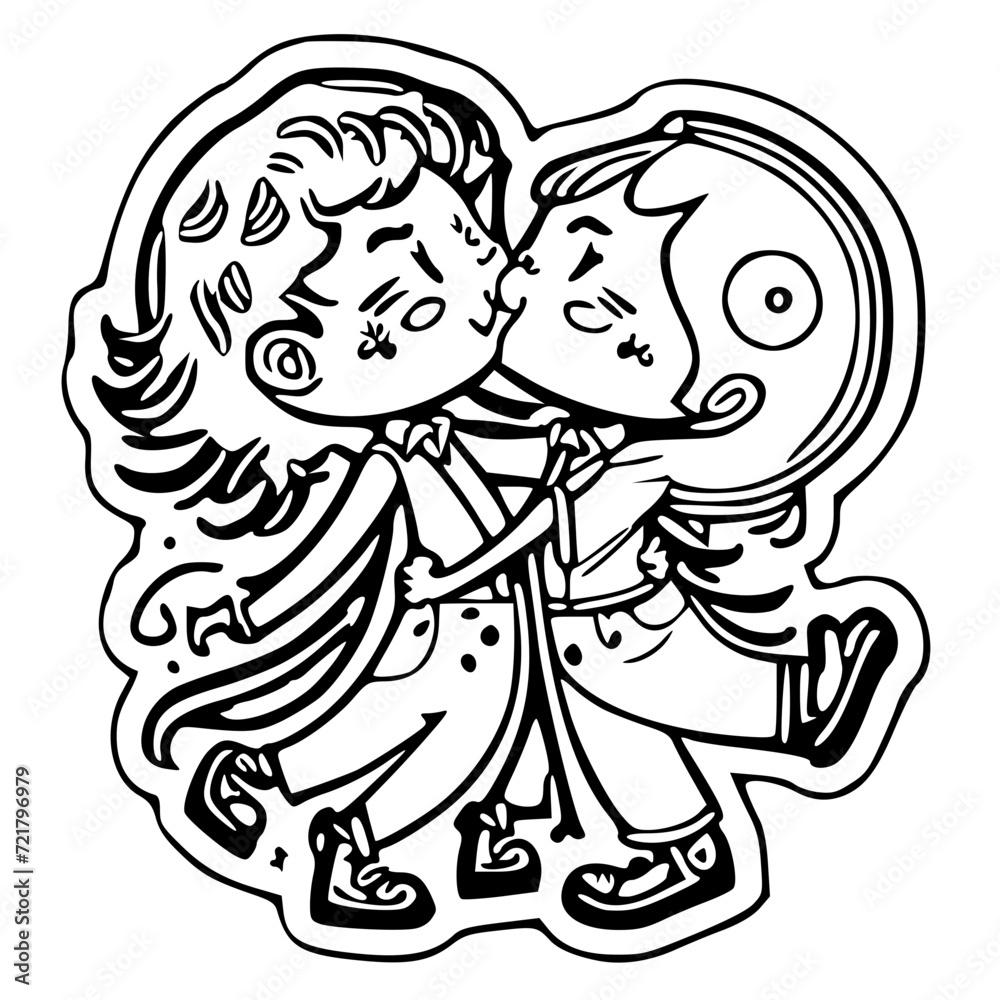 dance in the moon, black and white svg. 166