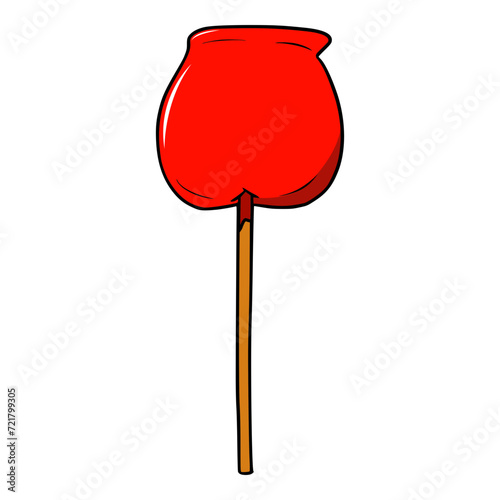 sweet candy apple illustration isolated vector