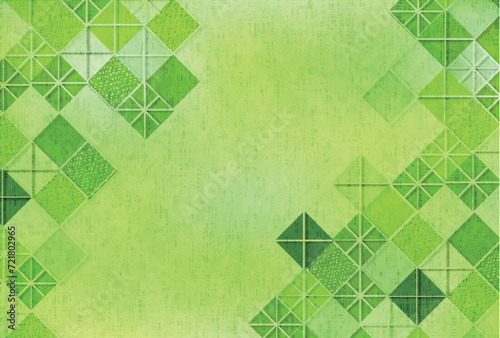 新緑　和柄　模様　背景	