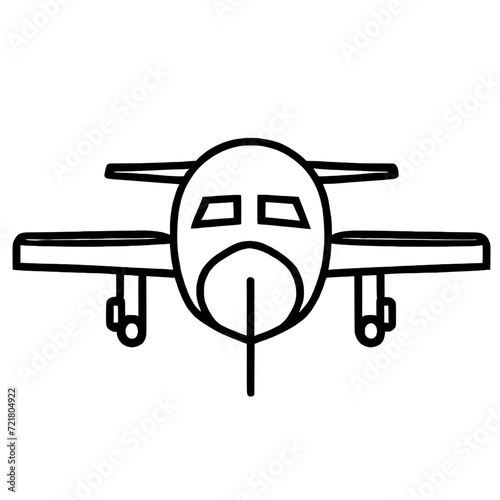 Airplane icon vector illustration