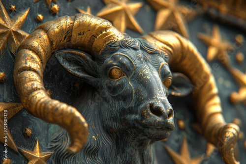 Capricorn Statue head, horoscope