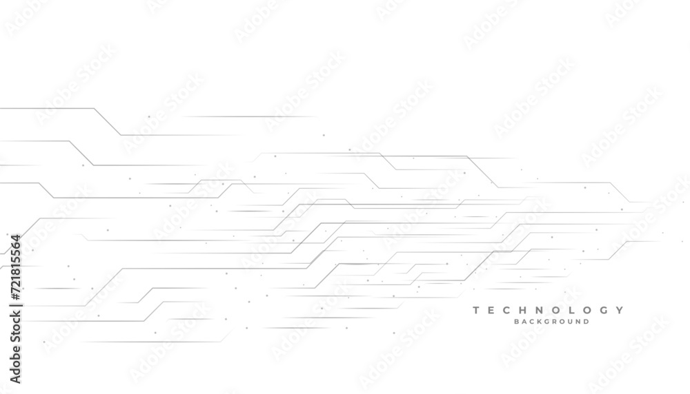 digital techno circuit line networked white background design