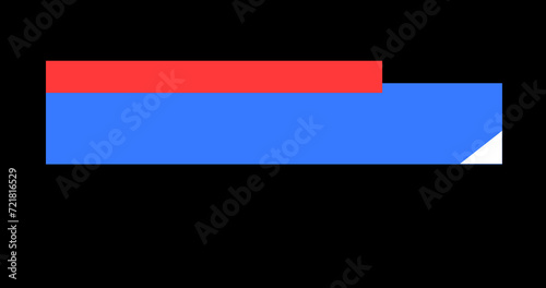 Free Download Simple modern corporate lower third animation in alpha channel transparent background. In and out moving title signs headline, trendy dynamic presentation video intro outro infographic 4K lower third. - GFXLoad