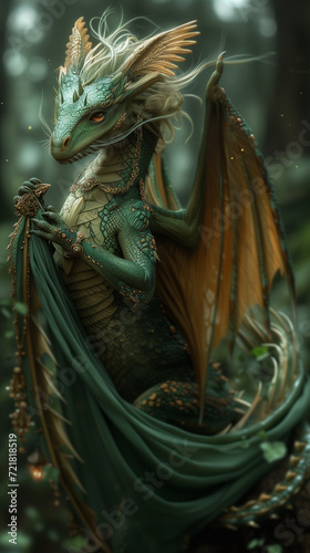 white dragon statue © lan