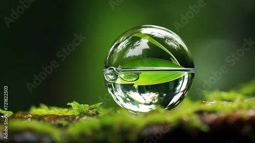 Water Drop, A drop of rain water, Water dripping in a pond. rippling waves