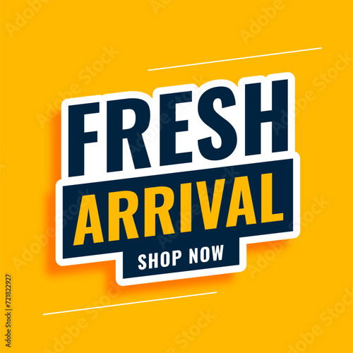 latest and fresh arrival sticker background for social media post