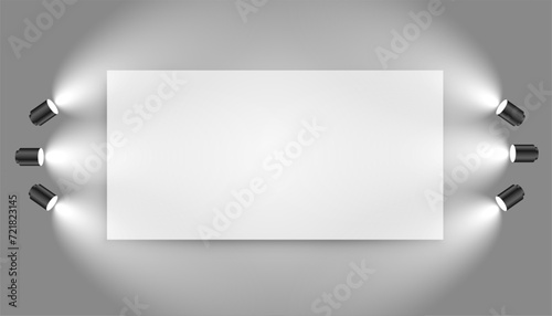 realistic glowing spotlight effect for product presentation