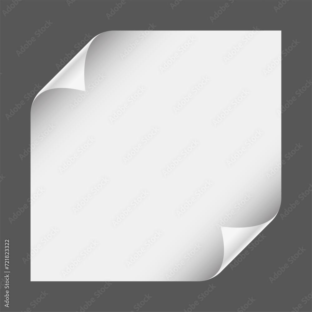realistic empty page rolled corner mockup design realistic empty page rolled corner mockup design
