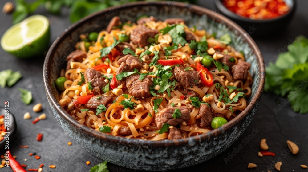 Thai cuisine - food photography Generative AI