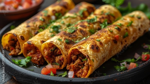 Taquitos Advertisement - Food Promotion Generative AI