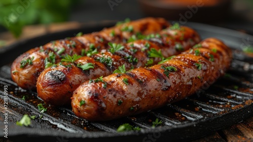 Food - Image of a delicious Bratwurst from Germany Generative AI