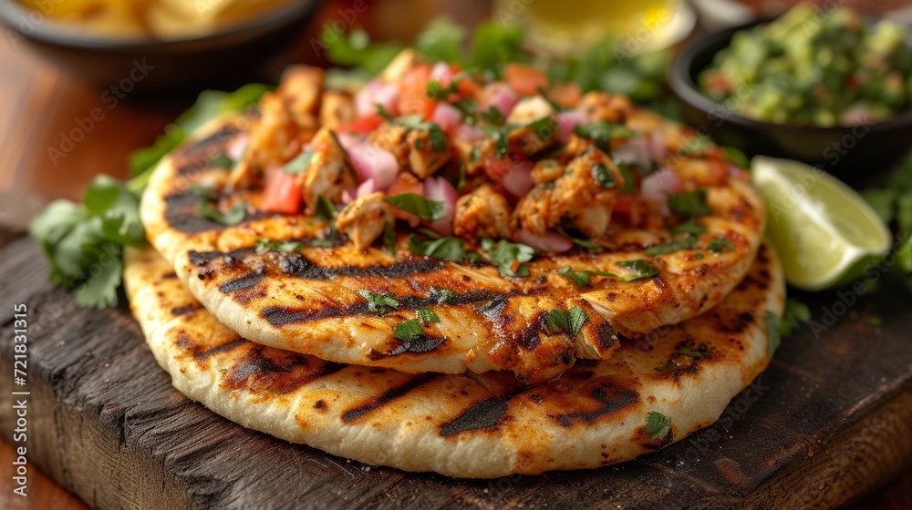 Chicken Arepas - South American Street Food Generative AI Chicken Arepas - South American Street Food Generative AI