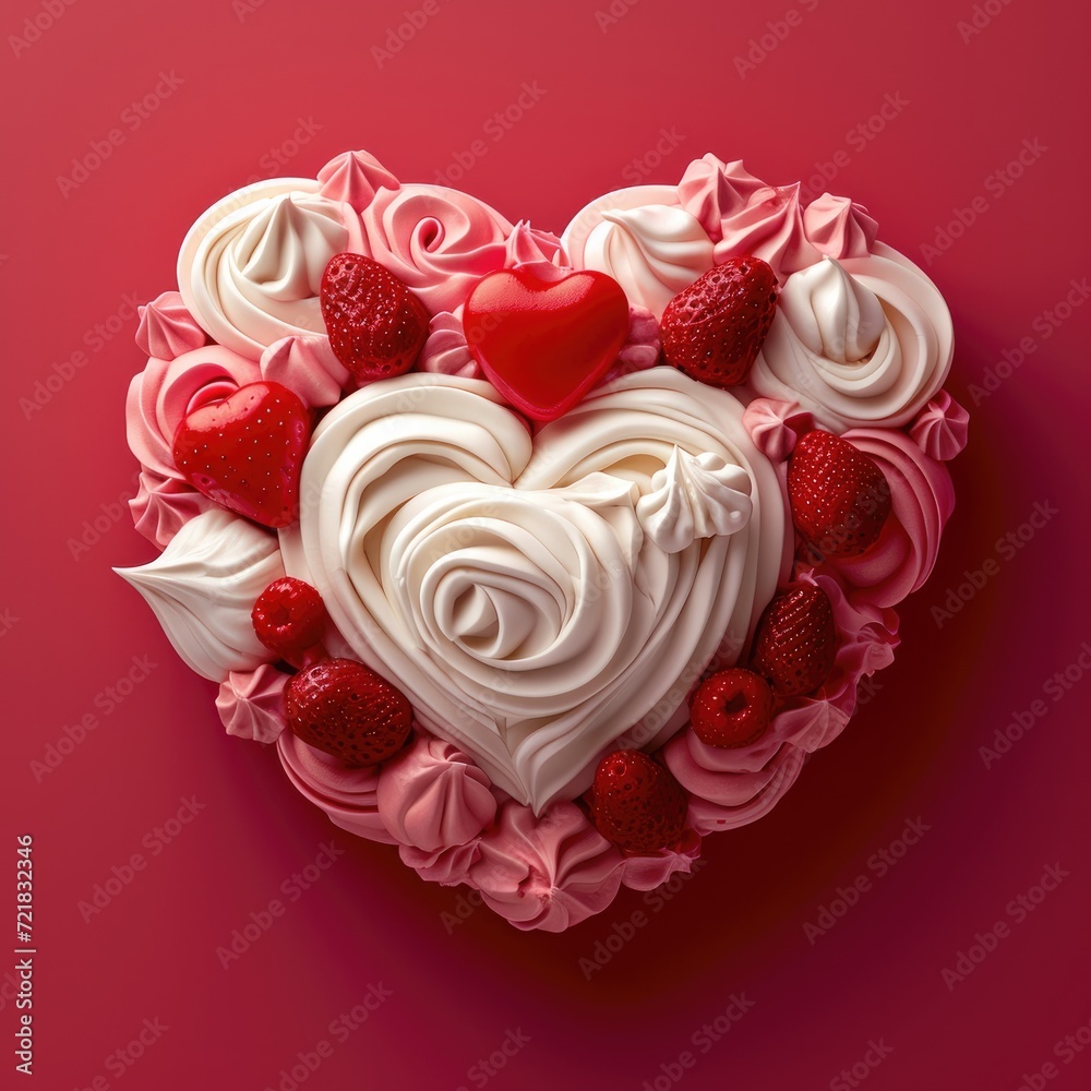 A love heart shaped object illustrations for card background