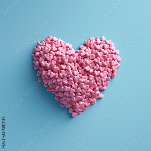 A love heart shaped object illustrations for card background photo