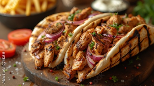 Greek Street Food - Advertisement Generative AI