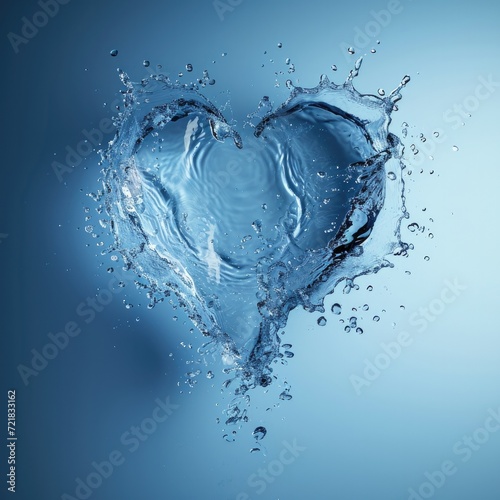 A love heart shaped object illustrations for card background photo