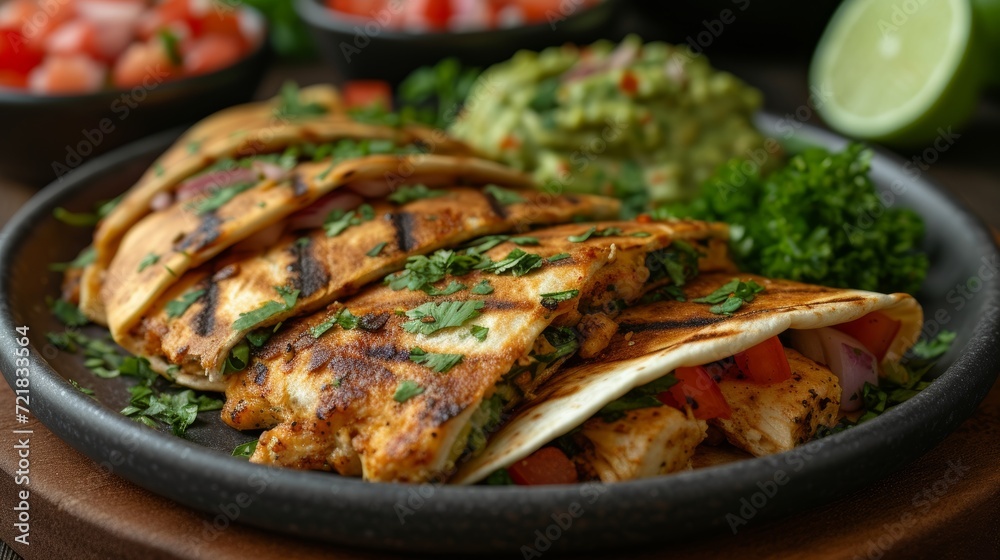 Quesadillas - Food photography Generative AI Quesadillas - Food photography Generative AI