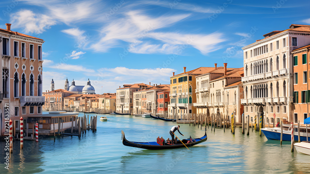 Scenic Beauty of Venice: A Glimpse into the City's Historic Canals and Colorful Architecture