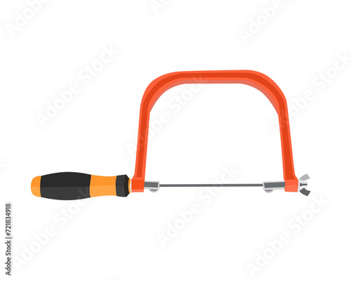 Vector of Coping Saw Heavy Duty Metal Woodworking, Wood Board, Metal Cutting Blade Hacksaw
