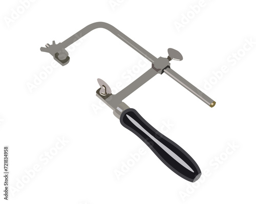 Vector of Jelewers Saw Heavy Duty Metal Woodworking, Wood Board, Metal Cutting Blade Hacksaw