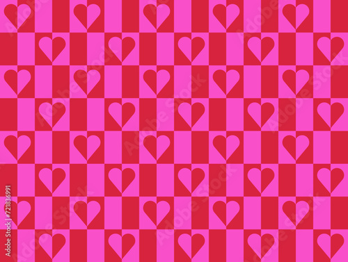 Patrón de corazones san Valentín