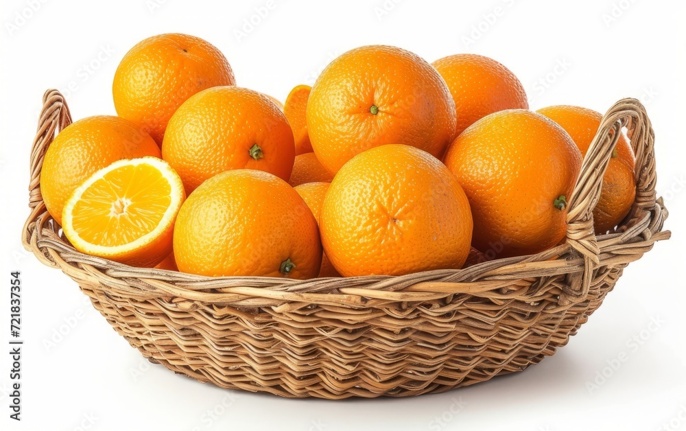 basket with fruits, fresh fruit on white blackground basket with fruits, fresh fruit on white blackground